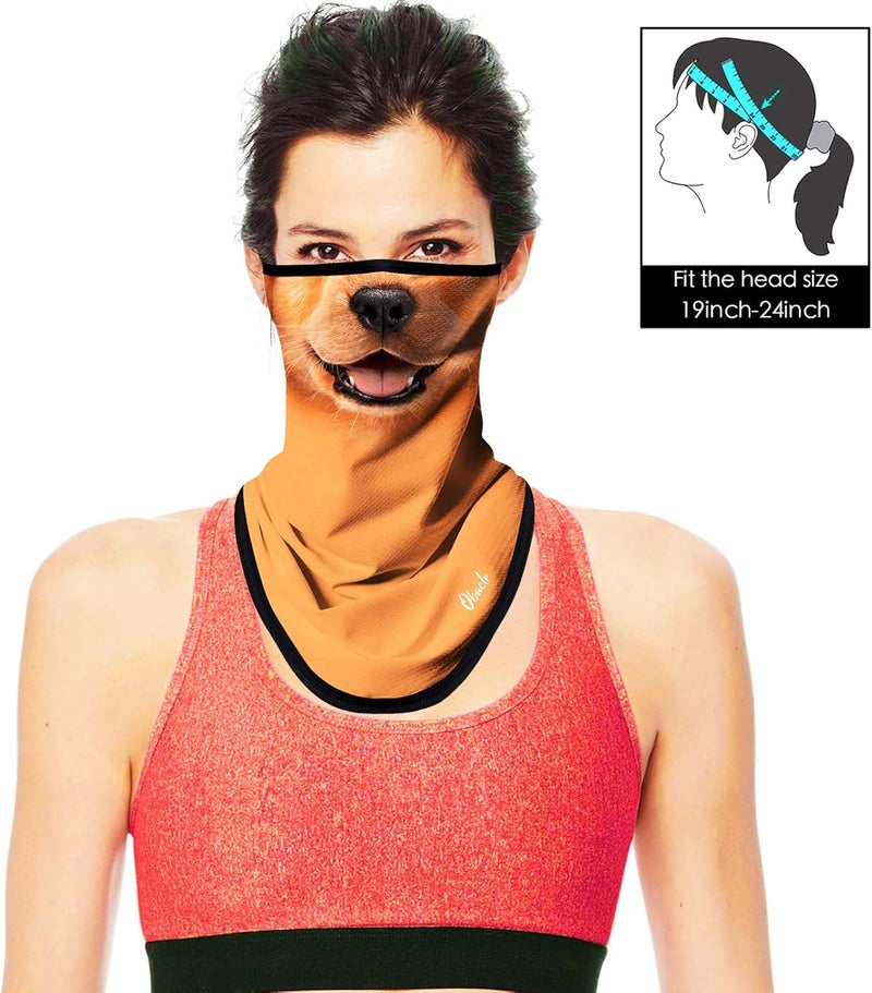 Obacle Bandana Face Mask with Ear Loops Neck Gaiter Face Mask Scarf Face Cover for Men Women - Image 2